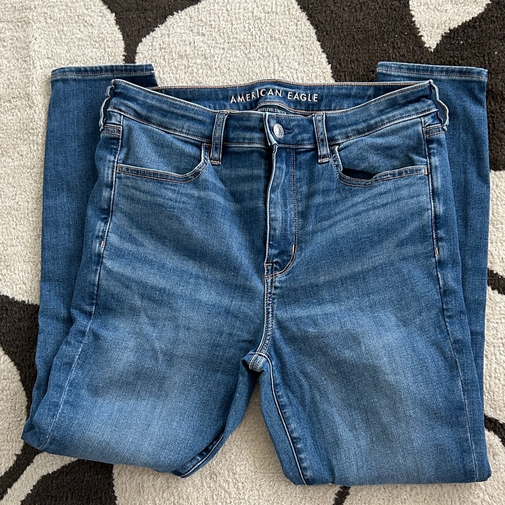 American Eagle Next Level Stretch Super High Rise Jegging, 12 short